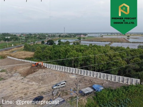 ติดตั้งกำแพงกันดิน